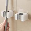 No Drill Installation Mop Holder Hook Waterproof Broom Holder New Mop Clip  Bathroom Storage