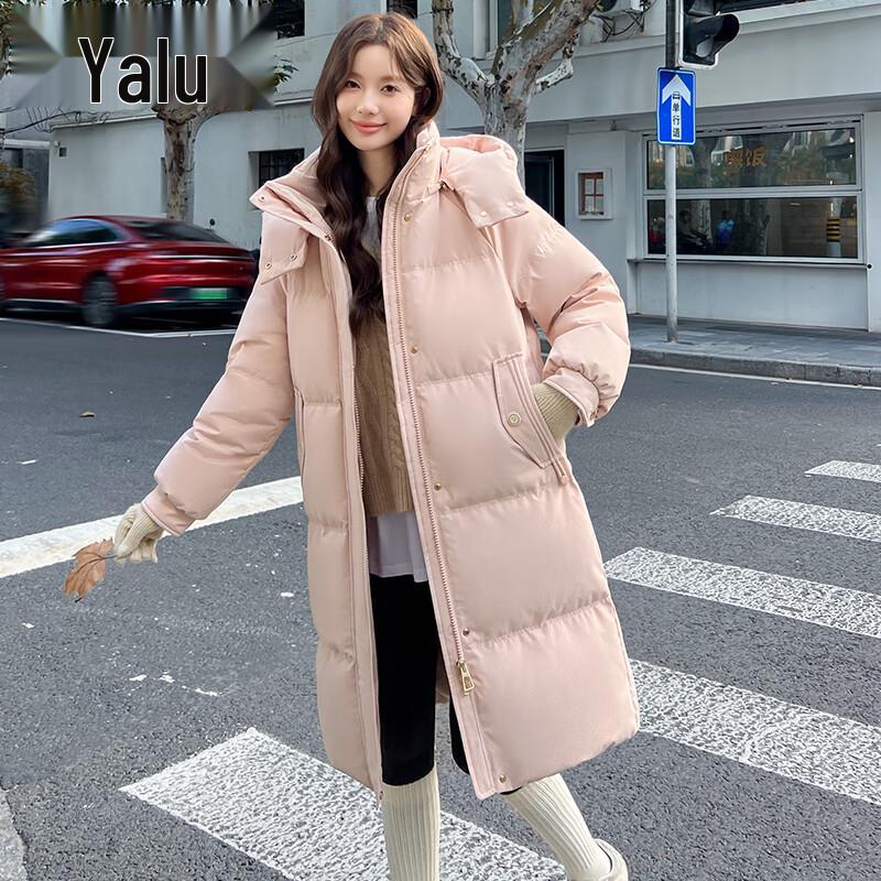 

Yalu Women s Mid-Length Hooded Down Jacket L