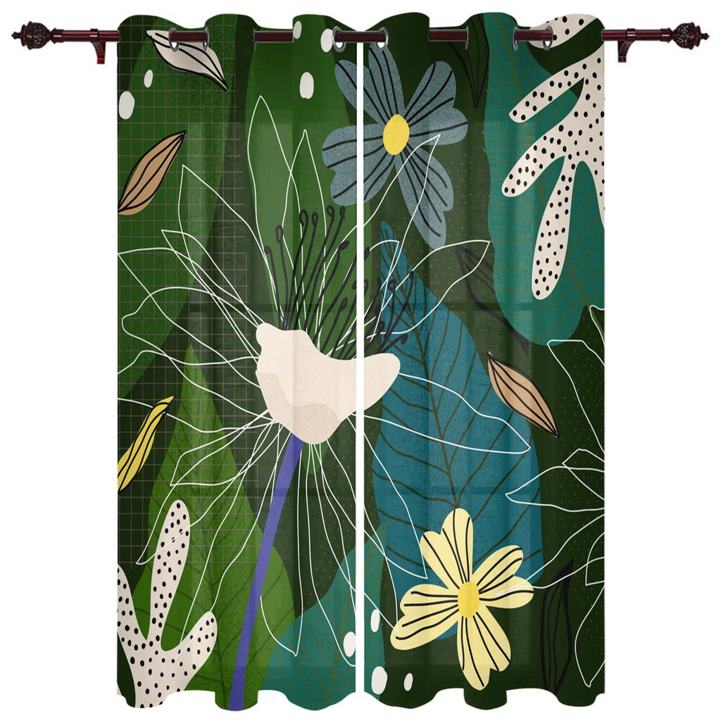 Tier Papagei Tropische Pflanze Grünes Blatt Luxus Heim Vorhänge Heimbedarf Wohnzimmer Schlafzimmer Maßgefertigte Vorhänge