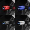 4Pcs Metal Car Tire Valve Caps 3D Aluminum Alloy Stem Caps For Ford Focus Mk2 Mk4 Mk8 Fiesta Mondeo Shelby Ecosport Mustang PumaBD7 