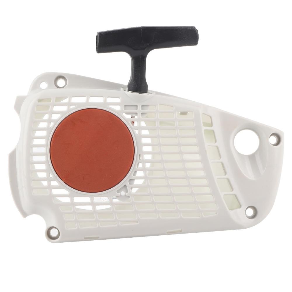 Kunststoff Startvorrichtung Weiß Kompakt Seilzugstarter-Baugruppe Einfach zu installieren für STIHL MS192 192T 193 193T 1137 080
