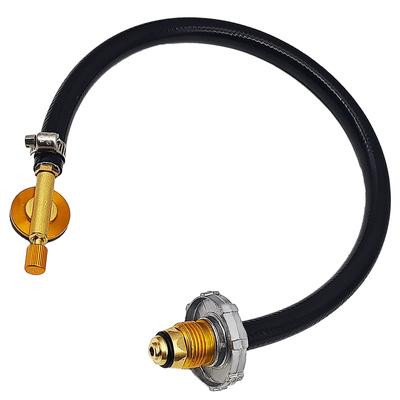 Flat Cylinder Tank Propane Recharge Adapter Cylinder Tank Coupler Adapter for North America Camping Gas Stove Charging Accessory