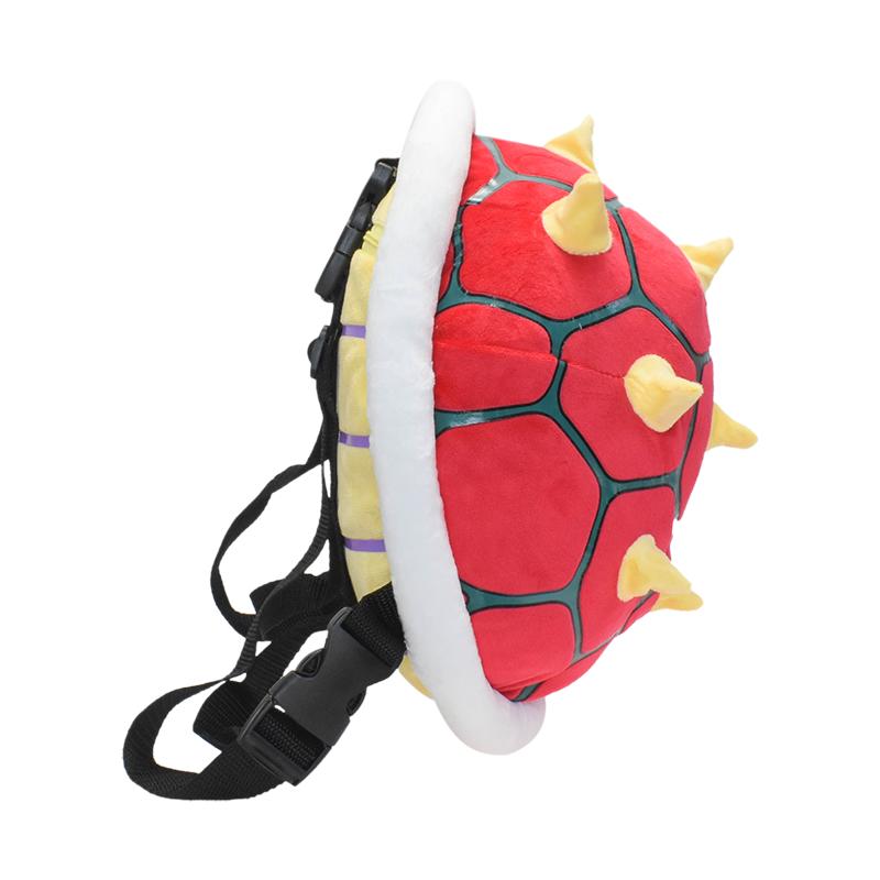 2 in 1 Mario Bros Schildkrötenpanzer Rucksack Cosplay Koopa Rucksack Troopa Schultasche Weiches Plüsch Cartoon Plüschtier Riemen Abnehmbar