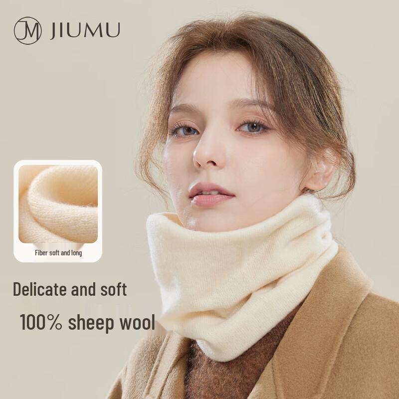 

JIUMU Women s 100% Pure Wool Warm Neck Scarf