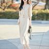 Spring & Autumn Wool Cardigan Set: Korean-Style Slimming Short Jacket with Knit Base Layer