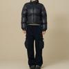 Woven Patch String Cargo Pants  Black 