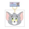 Tees Factory Tom and Jerry Plush Toy with Carabiner, Zipper Mascot, "Stomp FaceTuffy," Approx. H110xW150xD45mm (TJ-5546750TF)