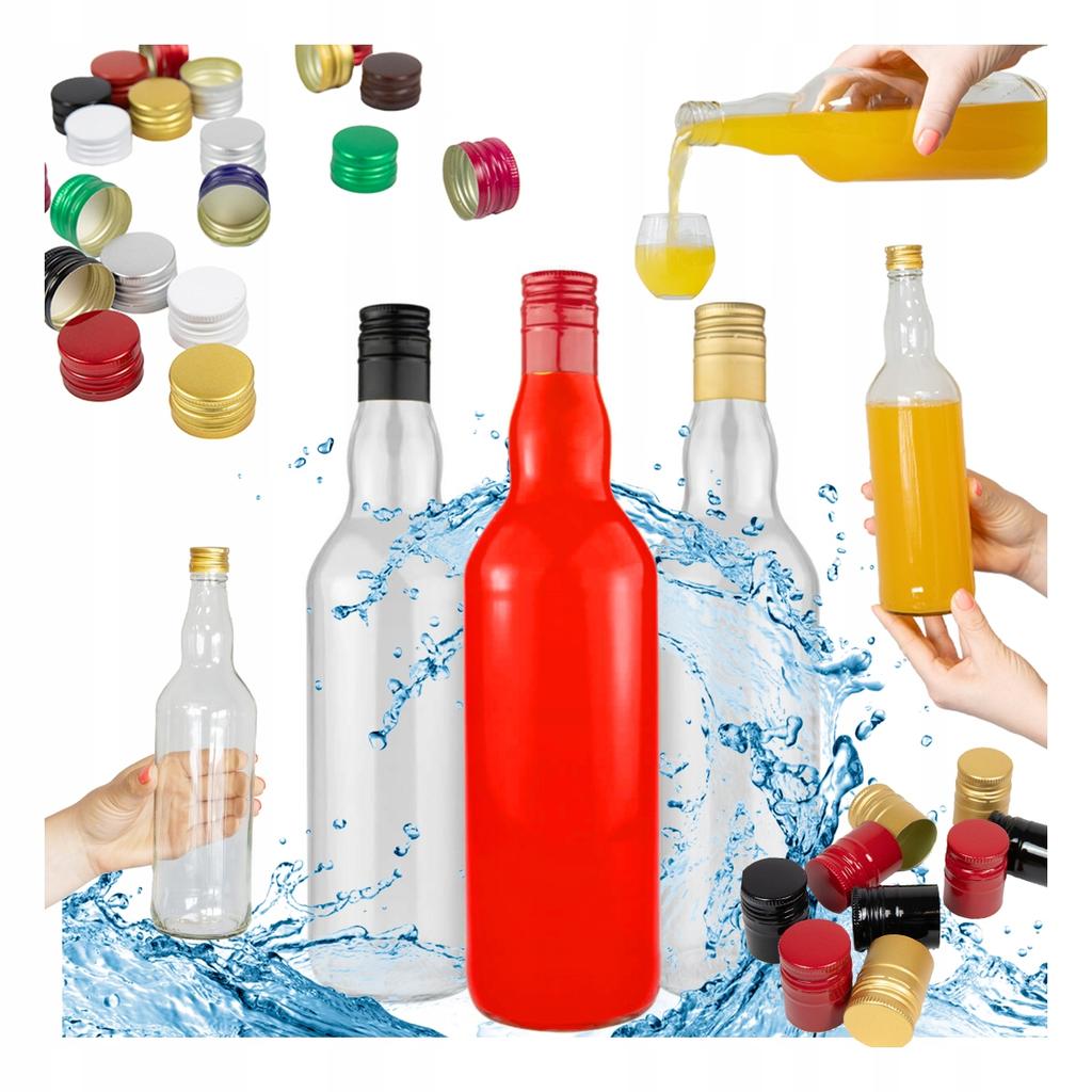 40X Butelki Szklane Monopol Monopolowa 0,7L Na Wódkę Alkohol Sok 700Ml