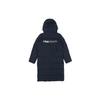 Logo Printed Warm Mid-Length Sports Hooded Down Jacket Women Jackets Legendary-Blue F61W148956FNV