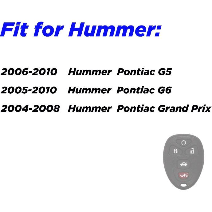 Key Fob Cover for Chevy GMC Hummer: 5 Buttons Key Fob Case Fit for Chevy Traverse Malibu Impala Limited Monte Carlo GMC Acadia Limited Denali Savana