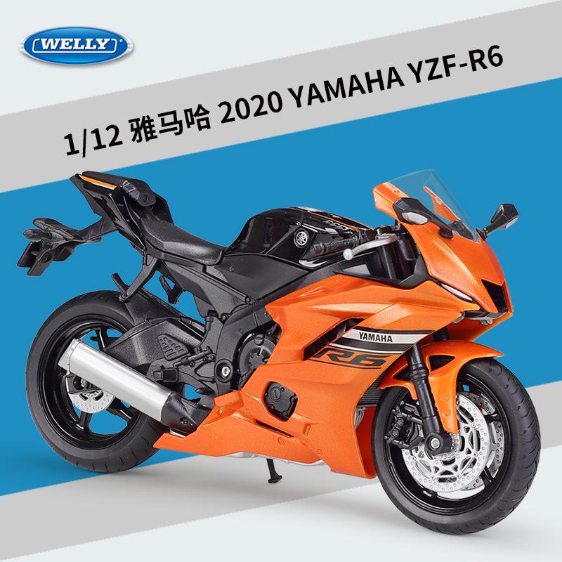 1:12 Scale 2020 Yamaha YZF-R6 Alloy Motorcycle Model
