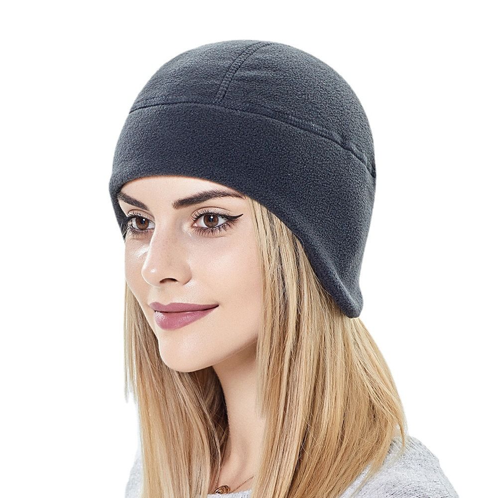 Warme Beanie Mütze Slouchy Sportmützen Winter Ohrenwärmer Reitmütze für Männer Frauen