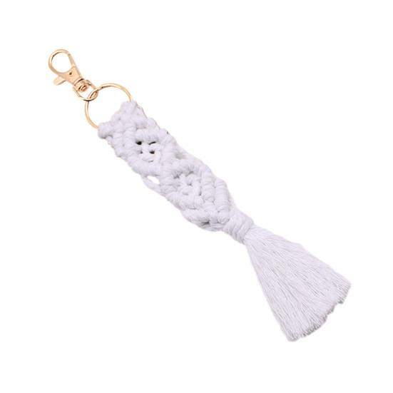 

Брелок-подвеска Хлопковая веревка Плетёная кисточка Шарм Брелок Держатель для ключей Подвеска Сумка Аксессуар для ключей от машины