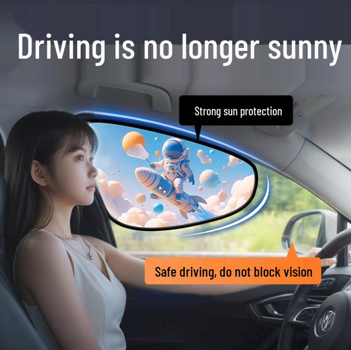Car Sunshade Static Cling Film - Heat Insulation, Privacy, and Sun Protection for Windows and Windshield.