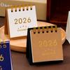 New Year Mini Portable Desk Calendar Desktop Kawaii Coil Calendar Cute Daily Planner Organizer Time Management Calendar