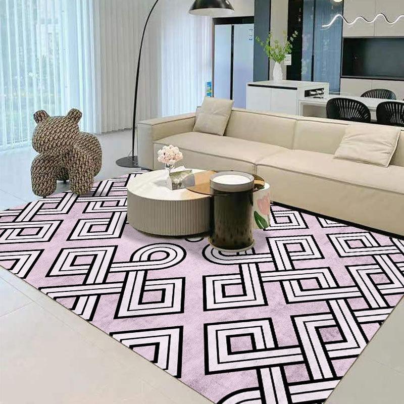 Французский винтажный ковер для гостиной, винтажный журнальный столик, плед для дивана и нестираемый напольный коврик, кремовый стиль, домашний коврик для прикроватной тумбочки 40x60cm