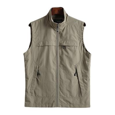 Ma Jia Men's Soil Outdoor Leisure Fishing Tank Top Sports Coat