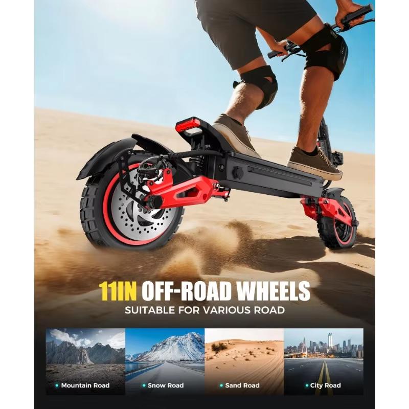 New E-Scooter J15MAX Electric Scooter Foldable Portable Adult Outdoor Sports Commuting E-Scooter 1600WMotor 48V 18 AH Battery 11Inch Tires