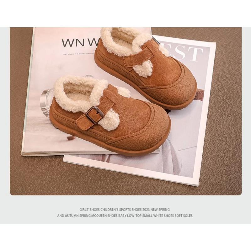 Kids Fleece Lined Warm Winter Children Plush Snow Boots Casual Unisex Kids Footwear