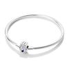 Love Heart Safety Chain Bracelet 925 Silver Original Bracelet Clover Snake Chain for DIY Charms 17-20CM Wedding Jewelry Gift