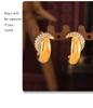 18K Gold Plated Crescent Moon Diamond Earrings - Exquisite Titanium Steel Jewelry