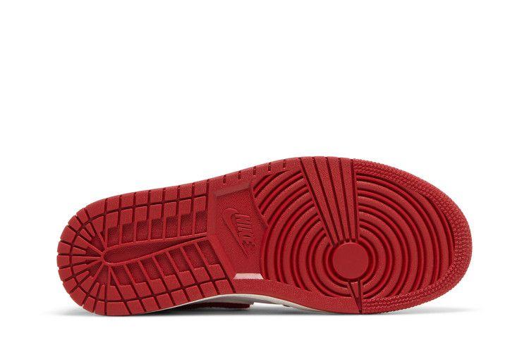 Women's Sneakers Nike Jordan 1 Retro High OG Varsity Red (Women's) Light Iron Ore/Varsity Red-Sail