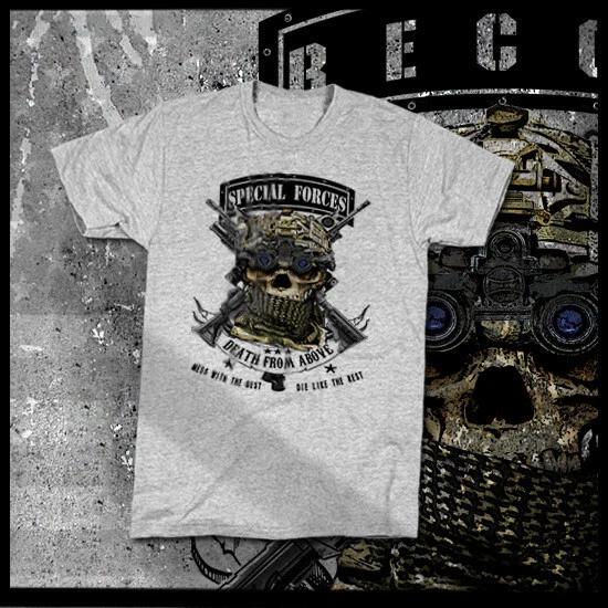 Special Forces T-Shirt Army Airborne Ranger Paratrooper Green Beret Tier 1 Delta S