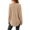 Women's Casual Long Sleeve V-Neck Pullover Top