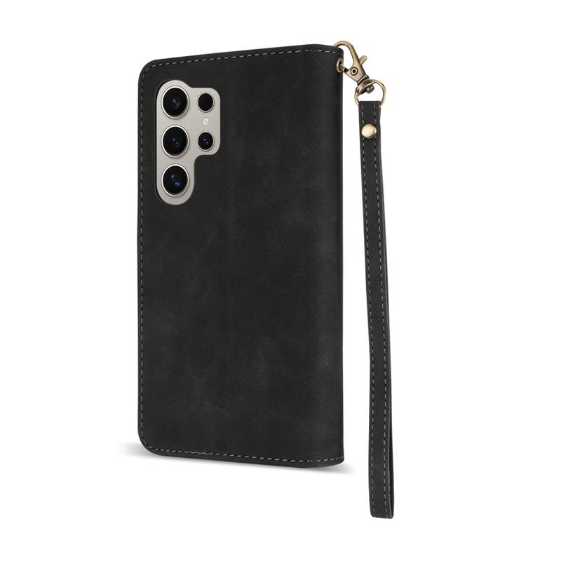 Wallet Multi-card Zipper Kickstand Magnetic Flip Leather Case For Samsung Galaxy S24 Ultra S23 FE S22 Plus A14 A15 A53 A54 A55