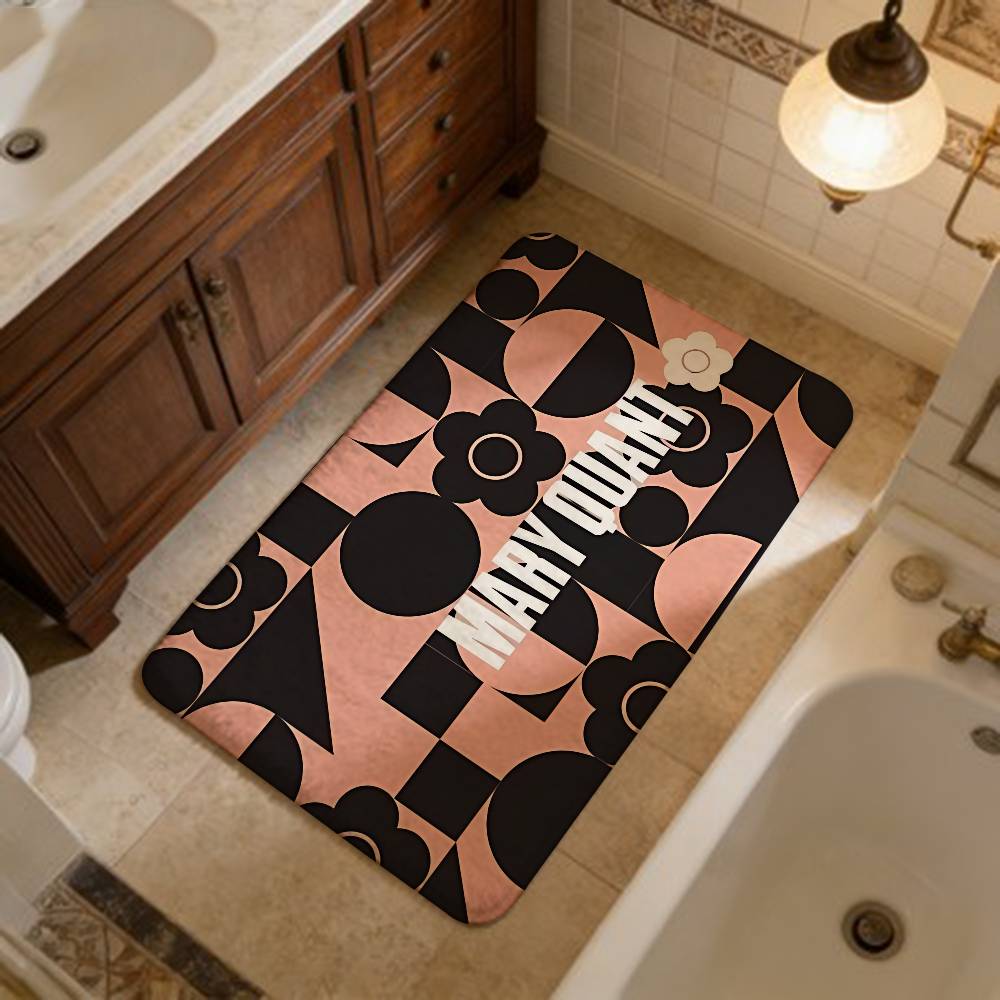 Fashion M-Mary-Q-Quants Floor Mat Cheaper Anti-slip Modern Living Room Balcony Printed Bedside Mats