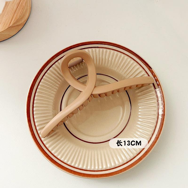 Korean Large Solid Hair Claw Elegant Hairpins Barrette Crab Hair Clips For Women Girls Square Headwear Hair Accessories Jewelry