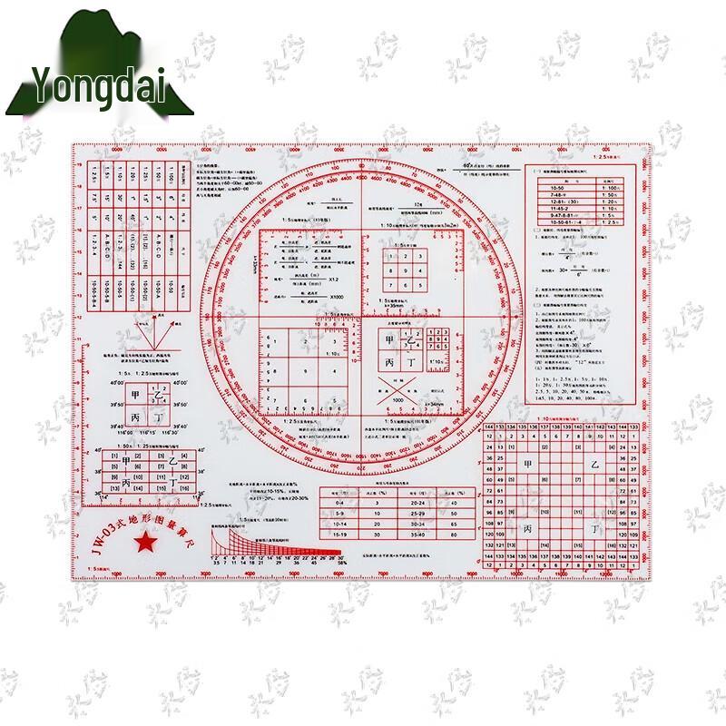Yongdai JW-03 Military Terrain Map Measuring Ruler