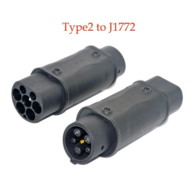 EV Car Charging Connection Adapter from IEC 62196 to J1772 Support 16A 32A Powerful EV Charging Adapter