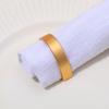 4pcs Gold Metal Napkin Ring D Shaped Serviette Buckles Napkin Buckles  Thanksgiving Dinner