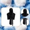 Knitted Scarf Neck Warmer with Hoodie for Women Autumn Men Female Winter