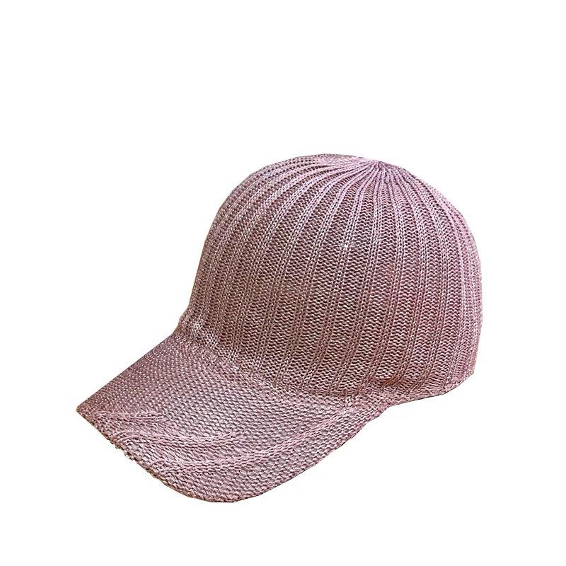 Women's summer baseball cap with hollow-out rhinestones, versatile duckbill cap, Korean style trendy casual sun hat, breathable mesh sun hat