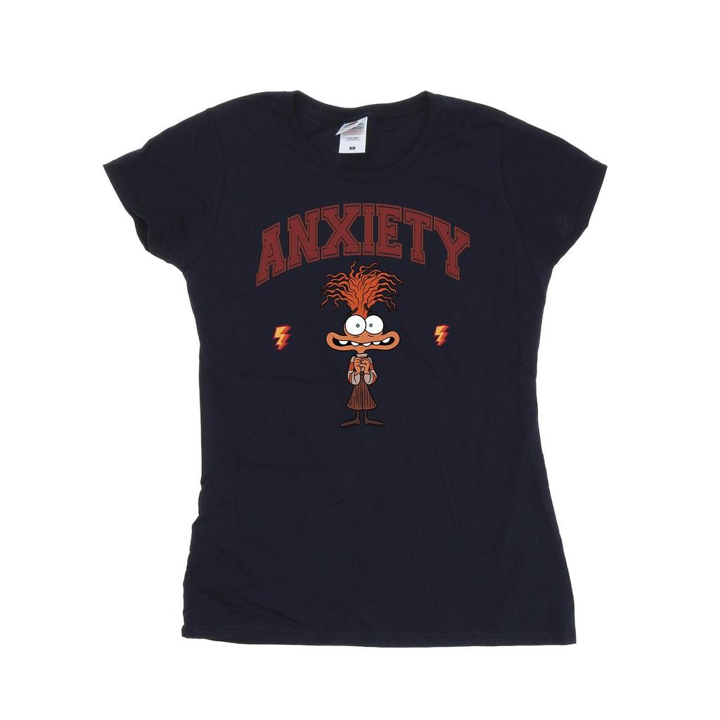 Inside Out 2 Womens/Ladies Anxiety Collegiate Cotton T-Shirt
