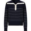 JOAN & ANNA Women's Retro Striped Sailor Collar Wool Knit Sweater