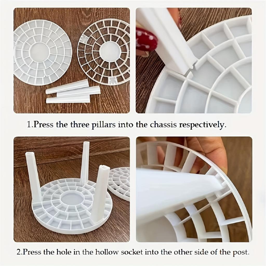 Multi Functional Cosmetic Brush Storage Rack Removable Rotary Cosmetic Brush Pen and Eyeliner Drying Rack Space Saving Design