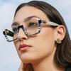 New colorful frame, large frame shows face, thin anti-blue light flat glasses, European and American fashion high-end sense plain glasses frame