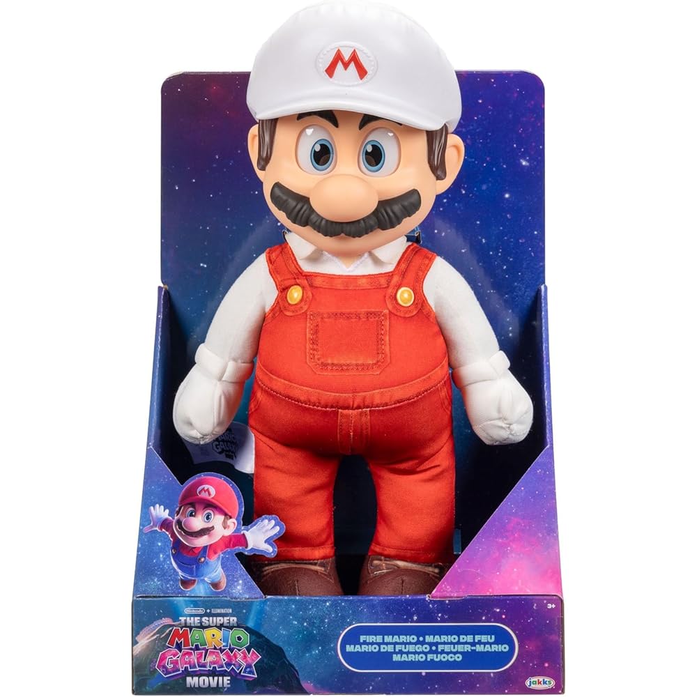 Sanei Boeki The Super Mario Galaxy Movie Soft Figure L Fire Mario TSM2-19 Collectible Toy