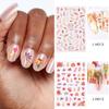 Thanksgiving Nail Decorations 6 Sheets with Maple Leaves and Pumpkins Self Adhesive Nail Art Stickers for Women