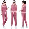 Trendy Women's Two-Piece Casual Suit: Spring/Autumn Hoodie & Long Pants Set