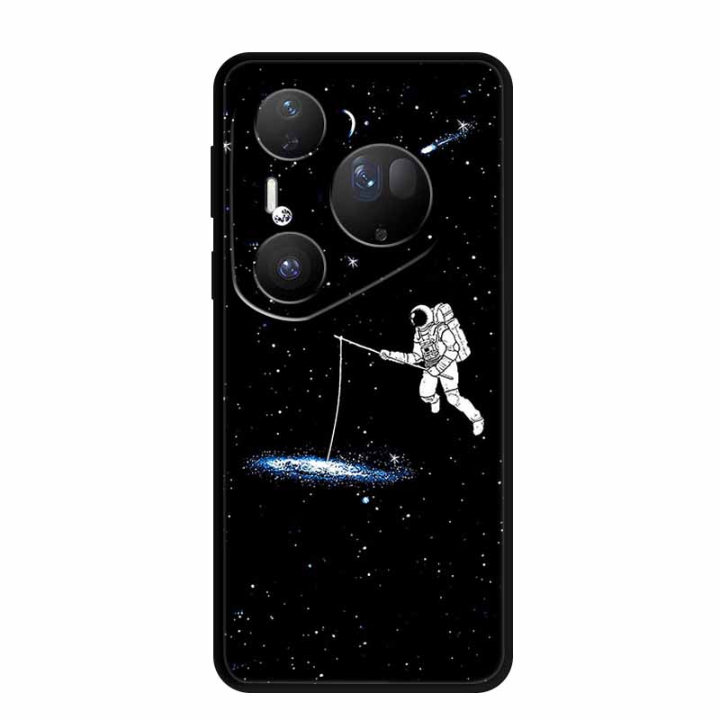 For Huawei Pura 80 Ultra 5G Case Wolf Tiger Lion Cat Black Silicone Soft Phone Case For Huawei Pura80 Ultra Back Cover Case Para
