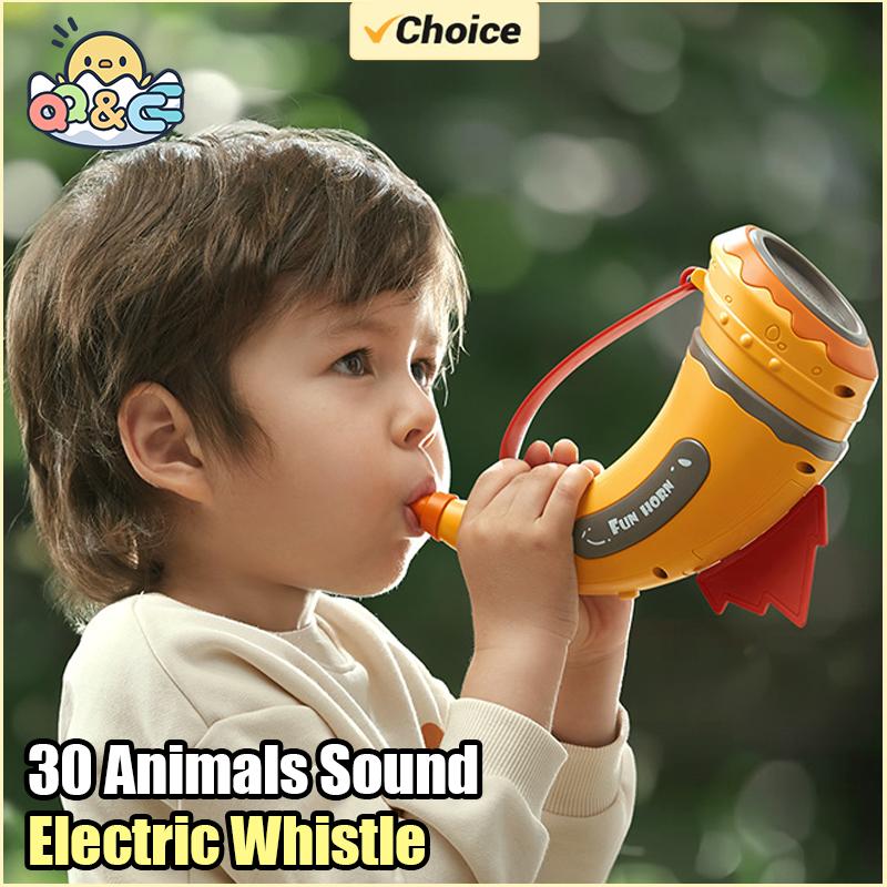 Non-Toxic 30 Animal Sound Electric Whistle Assembly Effects Simulation Calls Whistles Horn Toys Children Music Educational Toy Kids