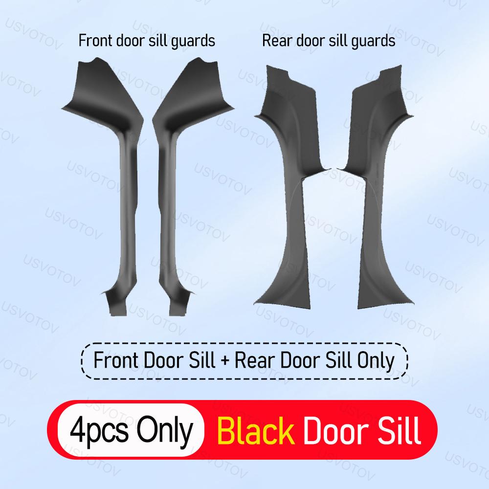 Door Sill Protector for Tesla Model YL Y L 2026 Accessories Anti-Kick Door Sill Guards Seat Slide Rail Pad Trunk Side Cover Mats