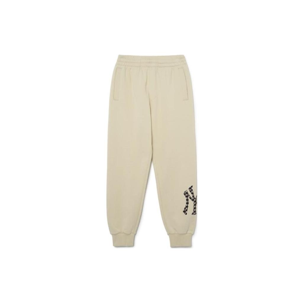 MLB Solid Color Elastic Waistband Cuffed Knit Joggers Unisex Joggers 3APTM0831-50NBL