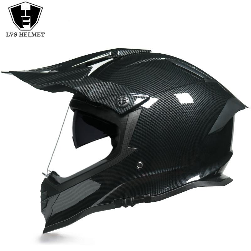 

LVS New off-road motorcycle helmet for men and women, dual-lens rally helmet for both road and off-road use3C Authentication S