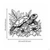 Metal Turtle Wall Art Decorative Cutout Sea Design Influenced for Living Room, Washroom