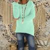 Damen Pullover Tops Rundhals Langarm Locker Stricktops Einfarbig